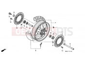 HONDA CBR1000FM CBR1000F 1991 F-11 FRONT WHEEL