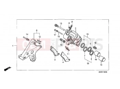 HONDA CBR1000FM CBR1000F 1991 F-13 REAR BRAKE CALIPER