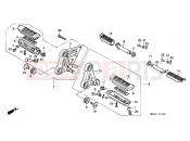 HONDA CBR1000FM CBR1000F 1991 F-21 FOOTREST