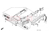 HONDA CBR1000FM CBR1000F 1991 F-23 SWING ARM