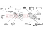 HONDA CBR1000FM CBR1000F 1991 F-35 WARNING LABEL