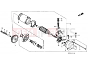 HONDA CBR1000FM CBR1000F 1991 E-11 STARTER ENGINE
