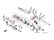 HONDA CBR1000FM CBR1000F 1991 E-16 TRANSMISSION DRUM