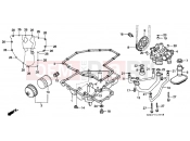 HONDA CBR1000FR CBR1000F 1994 E-13 OIL PUMP / OIL TANK / OIL FILTER