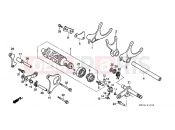 HONDA CBR1000FR CBR1000F 1994 E-17 TRANSMISSION DRUM