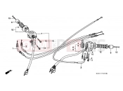 HONDA CBR1000FR CBR1000F 1994 F-3 SWITCH / CABLE