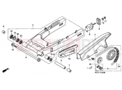 HONDA CBR1000FR CBR1000F 1994 F-23 SWING ARM