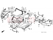 HONDA CBR1000FR CBR1000F 1994 F-33 ​​UPPER ENGINE HOUSING