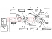 HONDA CBR1000FR CBR1000F 1994 F-36 WARNING LABEL