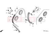 HONDA CBR600FX CBR600F 1999 E-4 TIMING CHAIN ​​/ TENSIONER