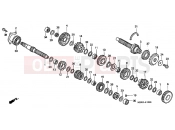 HONDA CBR600FX CBR600F 1999 E-15 TRANSMISSION
