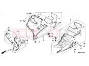 HONDA CBR600FX CBR600F 1999 F-33 ​​LOWER ENGINE HOUSING