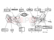 HONDA CBR600FX CBR600F 1999 F-34 WARNING LABEL (1)