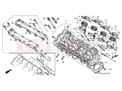 HONDA CBR600F2P CBR600F2 1993 E-2 CYLINDER HEAD