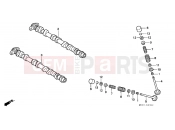 HONDA CBR600F2P CBR600F2 1993 E-3 CAMSHAFT / VALVE
