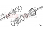 HONDA CBR600F2P CBR600F2 1993 E-6 CLUTCH