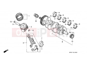 HONDA CBR600F2P CBR600F2 1993 E-14 CRANKSHAFT / PISTON