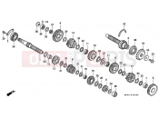 HONDA CBR600F2P CBR600F2 1993 E-15 TRANSMISSION