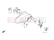 HONDA CBR600F2P CBR600F2 1993 F-7 FRONT FENDER
