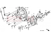HONDA CBR600F3V CBR600F3 1997 E-5 RIGHT CRANKSHAFT COVER