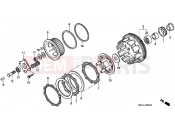 HONDA CBR600F3V CBR600F3 1997 E-6 CLUTCH
