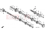 HONDA CBR600F3V CBR600F3 1997 E-15 TRANSMISSION