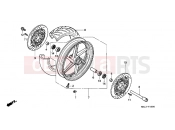 HONDA CBR600F3V CBR600F3 1997 F-10 FRONT WHEEL