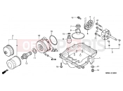 HONDA CBR600F45 CBR600F4 2005 E-12 OIL TANK / OIL PUMP