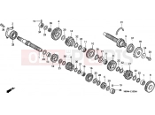 HONDA CBR600F45 CBR600F4 2005 E-15 TRANSMISSION