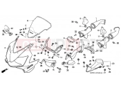 HONDA CBR600F45 CBR600F4 2005 F-32-1 UPPER ENGINE HOUSING (01 -06)