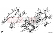 HONDA CTX1300AE CTX1300A 2014 F-23-10 REAR ENGINE COVER
