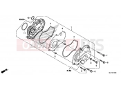HONDA CTX700AE CTX700 ABS 2014 E-13 WATER PUMP