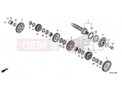 HONDA CTX700DE CTX700 Dual Cluth ABS 2014 E-18-20 GEARBOX (GEAR SHAFT) (CTX700D)