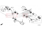 HONDA CTX700NAF CTX700N 2015 F-36 FLASHING
