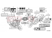 HONDA CTX700NAF CTX700N 2015 F-50 WARNING LABEL