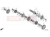 HONDA CTX700NDF CTX700N 2015 E-18-20 GEARBOX (CTX700ND) (GEAR SHAFT)