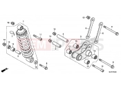 HONDA CTX700NDF CTX700N 2015 F-34 REAR SHOCK ABSORBER