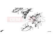 HONDA CTX700NF CTX700N 2015 F-25 SIDE COVER