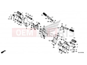 HONDA CTX700NF CTX700N 2015 F-31 FOOTREST