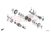 HONDA CTX700NDE CTX700N Dual Cluth ABS 2014 E-18-10 GEARBOX (CTX700ND) (CRANKSHAFT)