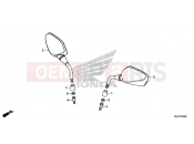 HONDA CTX700NDE CTX700NDE 2014 F-3 MIRROR
