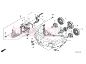 HONDA NSA700A8 DN-01 2008 F-1 HEADLIGHT
