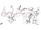 HONDA NSA700A8 DN-01 2008 F-6 STEERING BAR PIPE / UPPER BRIDGE