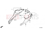 HONDA NSA700A8 DN-01 2008 F-23 REAR ENGINE COVER