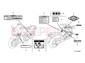 HONDA NSA700A8 DN-01 2008 F-45 WARNING LABEL