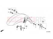 HONDA NSA700A9 DN-01 2009 F-8 FRONT FENDER