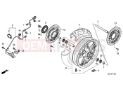HONDA NSA700A9 DN-01 2009 F-11 FRONT WHEEL