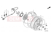 HONDA NSA700A9 DN-01 2009 F-17 HÁTSÓ KERÉK