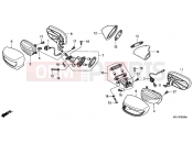 HONDA NSA700A9 DN-01 2009 F-33 ​​FLASHING / MIRROR