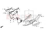 HONDA NSA700A9 DN-01 2009 F-43 ALSÓ MOTORHÁZ